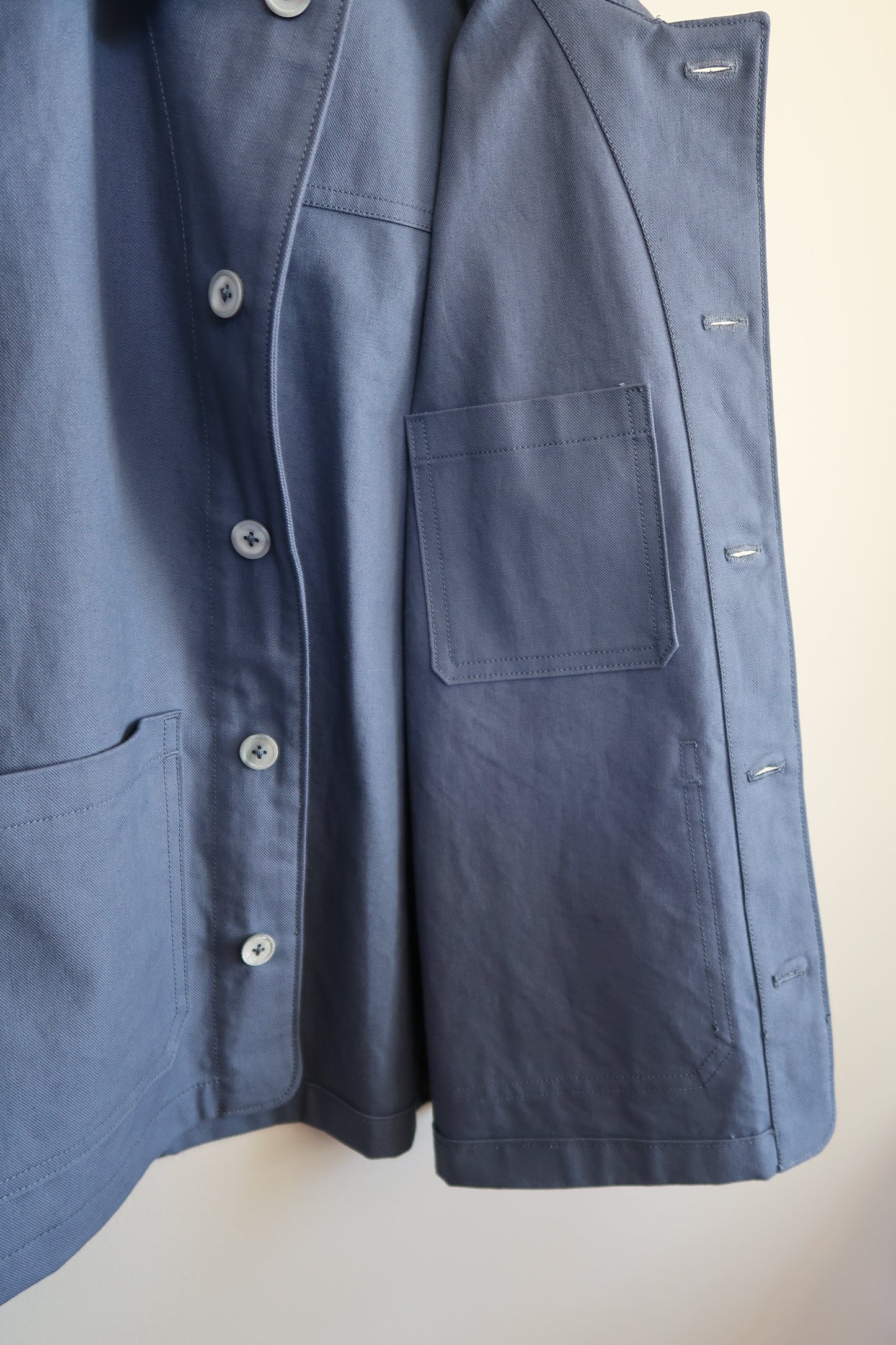 The Cashier Coat - Cornflower Slate (10oz 100% Cotton Twill)