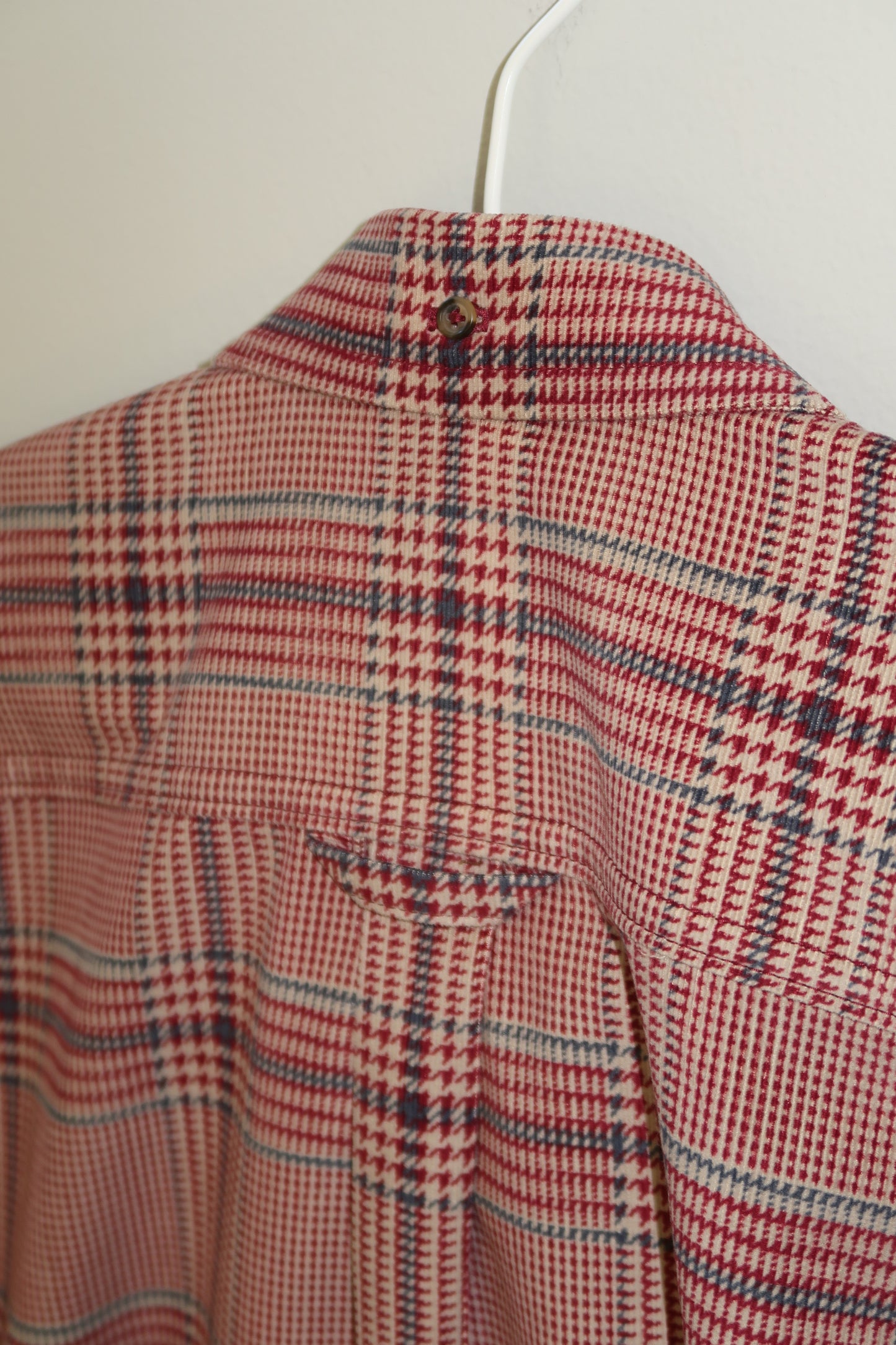 The Button Down in Red Multi Glen Plaid | Size M
