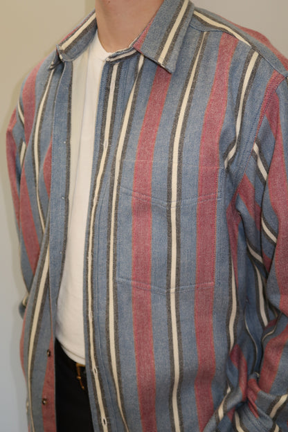 The Flannel in Multi Stripe | Size L