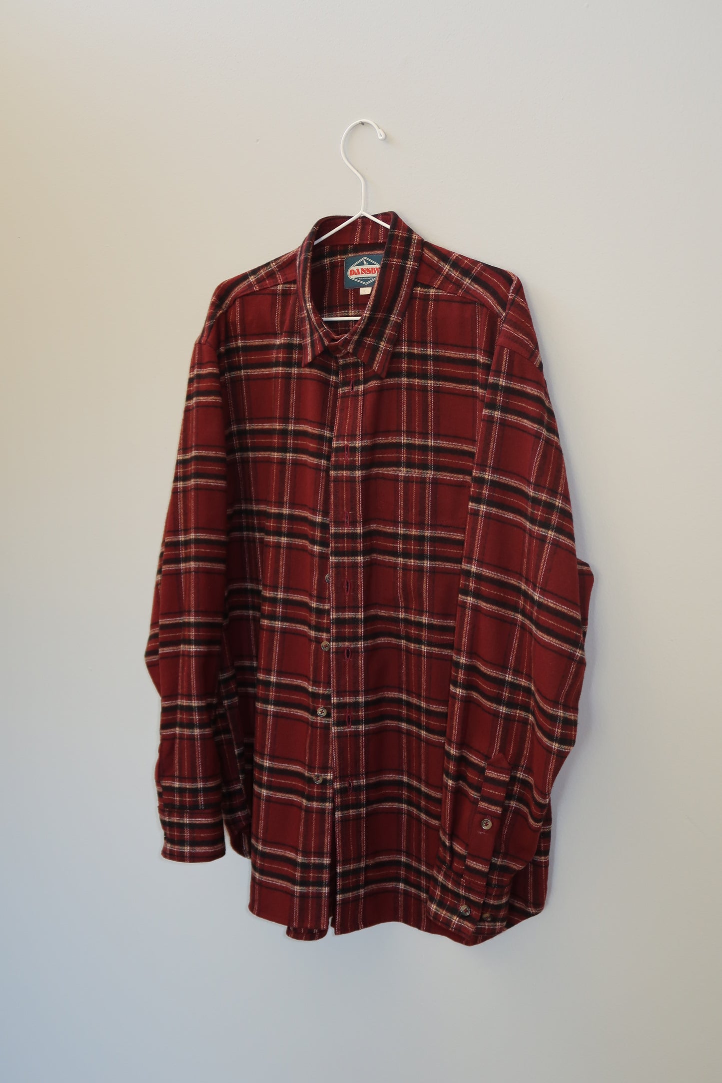 The Flannel in Maroon Plaid | Size L
