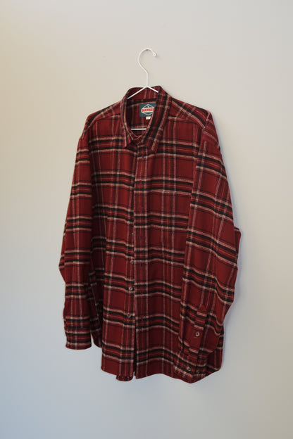The Flannel in Maroon Plaid | Size L