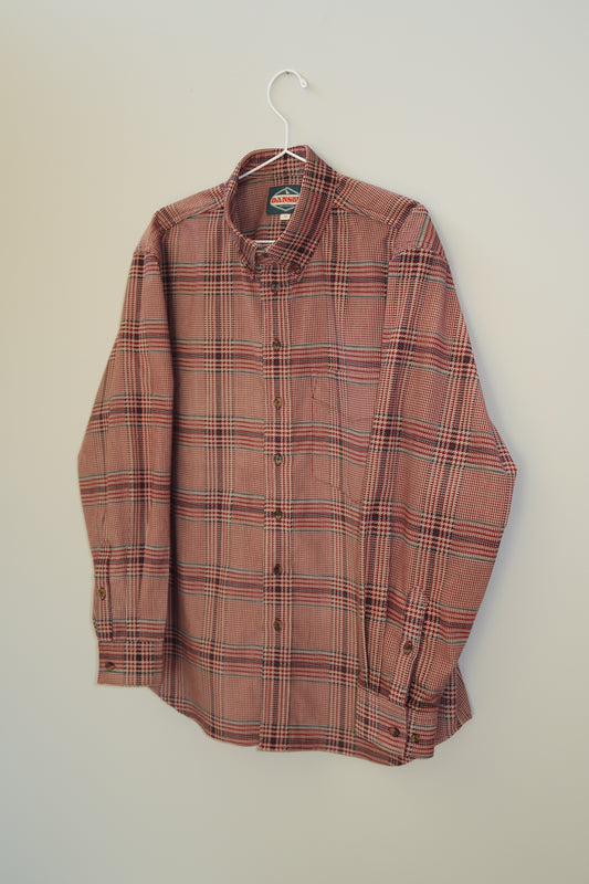 The Button Down in Red Multi Glen Plaid | Size M