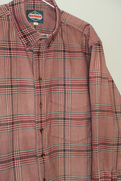 The Button Down in Red Multi Glen Plaid | Size M